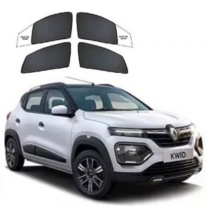Premium Fix type SunShade Curtain For Kwid  - Black